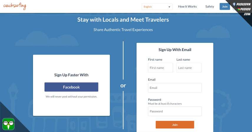 cách kết bạn với người nước ngoài thông qua couchsurfing