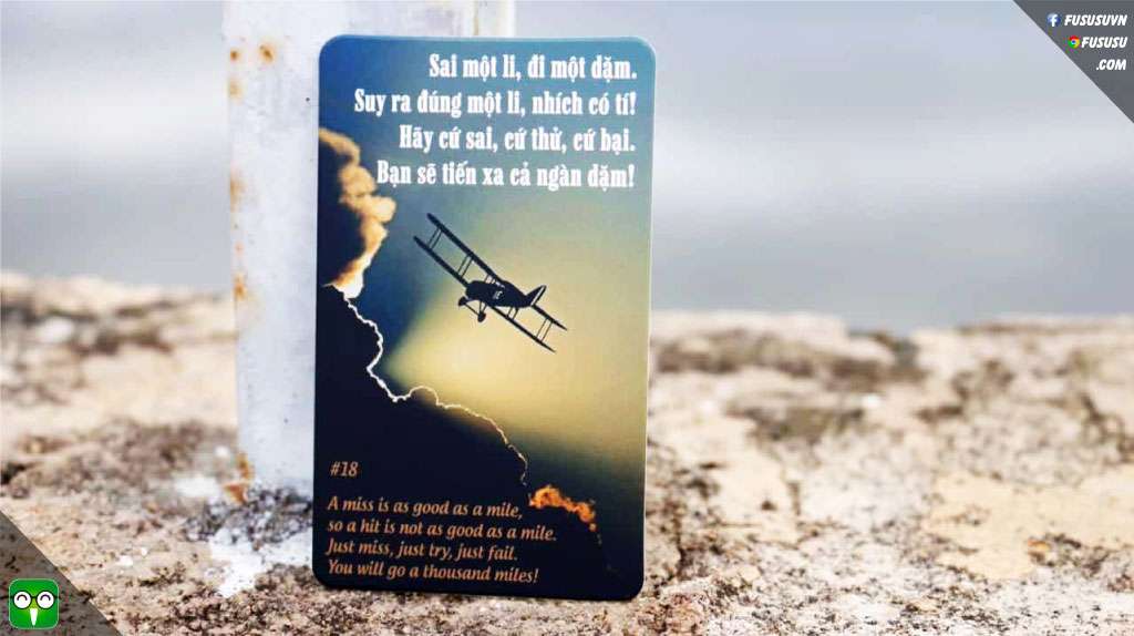 cuối năm nên làm gì là tốt nhất - sai một ly đi một dặm - châm ngôn hay